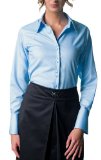 Silverline Tools Ltd Russell Collection WomenS Long Sleeve Ultimate Non-Iron Shirt, Bright Sky, M