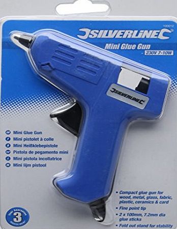 Silverline Tools Silverline 100012 Mini Glue Gun 230V 7(10)W