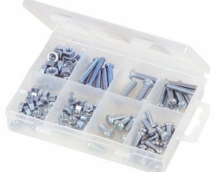 Silverline Tools Silverline 918539 Machine Screws and Nuts Pack 105-Piece