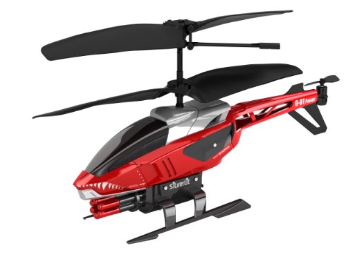 SilverLit  Heli Blaster 3-Channel Remote Control Helicopter with Six Rockets (Colour varies)