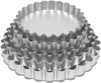 SILVERWOOD 10in Deep fluted flan with loose base