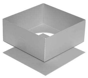 SILVERWOOD 10in Square cake pan with loose base
