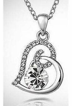 64Z HEART NECKLACE & SWAROVSKI ELEMENTS