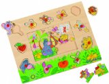 Simba Toys Disney My Friends Tigger and Pooh Wooden 2 in 1 Puzzle (24 pcs)