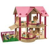 Simba Toys Eichhorn Pink Villa Dolls House