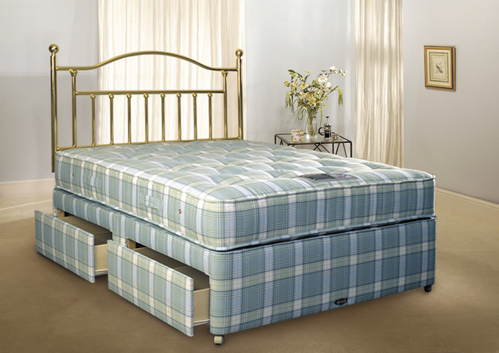 Simmons Beds Ortho Check 5ft Kingsize Divan Bed