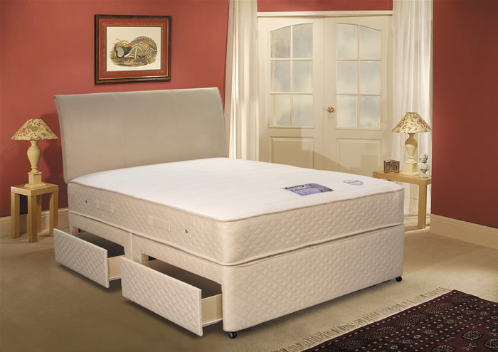 Simmons Beds Shadow 850  3ft Single Divan Bed