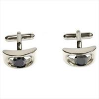 Simon Carter Black Crystal Arch Cufflinks by