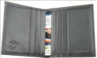Simon Carter Black Leather Credit Card Wallet by