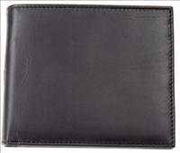 Simon Carter Black Leather Jeans Wallet by