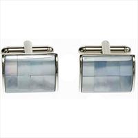 Simon Carter Blue Bowed Barrel Cufflinks by