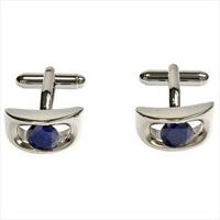 Simon Carter Blue Crystal Arch Cufflinks by