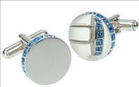 Simon Carter Blue Crystal Edge Cufflinks by