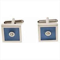 Blue Square Infinity Cufflinks by