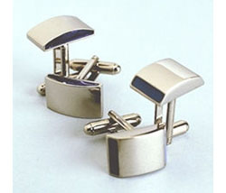 Bowed border cufflinks