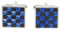 Simon Carter Crystal Tille Blue Cufflinks by