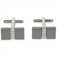 Simon Carter Hematite Domino Cufflinks by