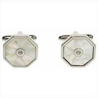 Mother Of Pearl Octagon Cufflinks by