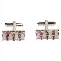Simon Carter Pink Barrel Band Cufflinks by