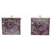 Simon Carter Purple Tapestry Cufflinks by