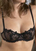 Diola half cup underwired bra