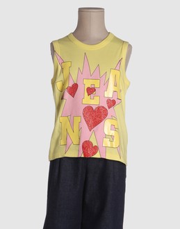 SIMONETTA JEANS TOPWEAR Sleeveless t-shirts GIRLS on YOOX.COM