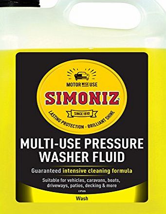 Simoniz SAPP0060A Multi-Use Pressure Washer Fluid, 5 Liters