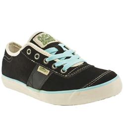 Simple Female Carat Suede Upper Low Heel in Black and Blue