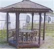 Simple Gazebo: 2500 x 2500 x 3500 - Natural wood
