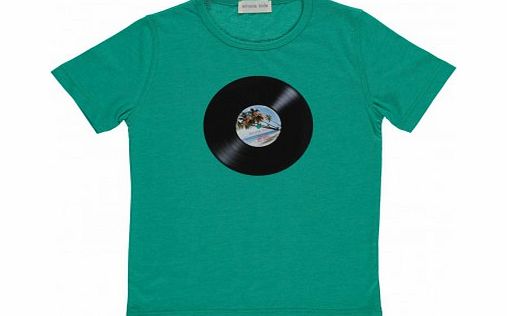 Record T-shirt Emerald green `2 years,4 years,8