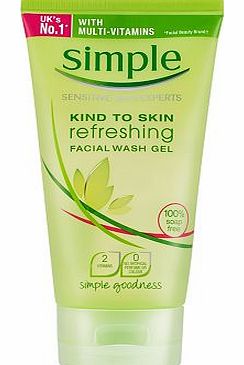 Simple Kind To Skin Refreshing Facial Wash Gel