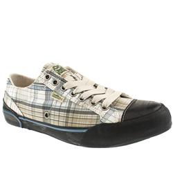 Simple Male Simple Tuba Fabric Upper Fashion Trainers in White and Grey