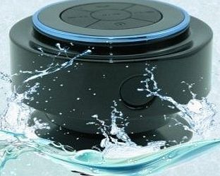  Waterproof Shockproof Wireless Bluetooth Stereo Speaker for Outdoor Exercise and Shower (Black+Blue)