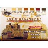 Simple2trade Airbrush Models Paint LifeColor German WWII Tanks Set 1 (22ml x 6) - LC-CS01