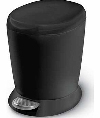 Simplehuman 6L Plastic Pedal Bin - Black