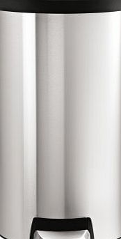 simplehuman Round Pedal Bin, 30 L - Brushed Stainless Steel