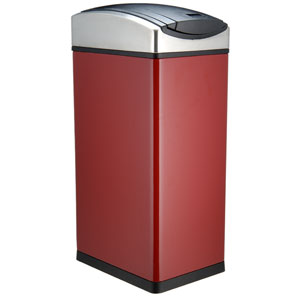 Simplehuman Soft Touch Rectangular Bin, Red, 45L