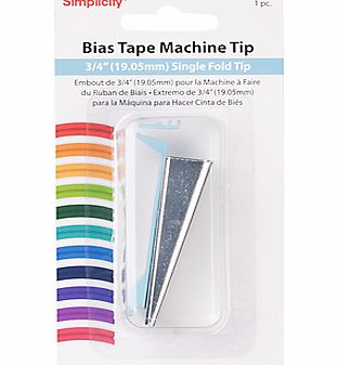 Simplicity Bias Tape Maker Single Fold Tip,