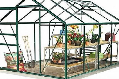Simplicity Classic Greenhouse Package 6ft3 wide (1920mm) x 8ft3 long (2538mm) with Toughened glass and metal base