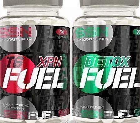 Simply Sport Nutrition (SSN) Simply Sport Nutrition XPN FUEL T6 Fatburner amp; DETOX FUEL Slimming Tablets Strong Detox Diet Pack