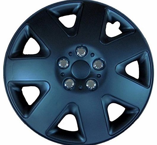 Simply SWT121 Prime Wheel Trims, 15-inch, Black, Set of 4