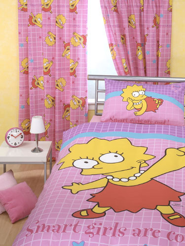Simpsons Curtains Lisa Design 54`