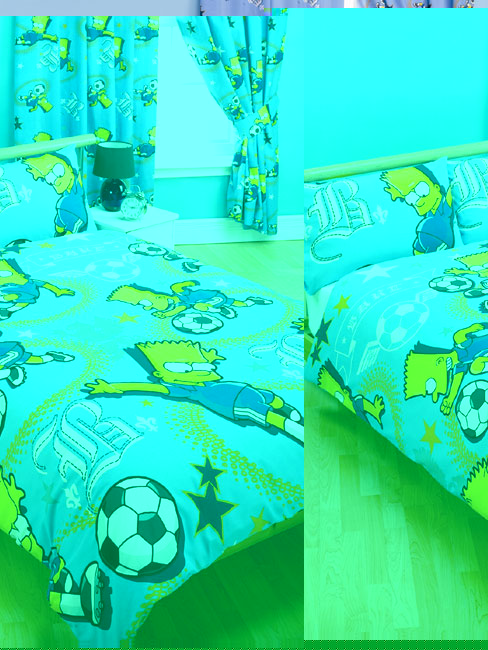 Simpsons Double Duvet Cover and Pillowcase Bart