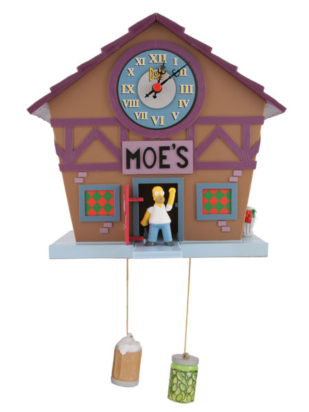Simpsons Homer Moes Bar Cuckoo Clock