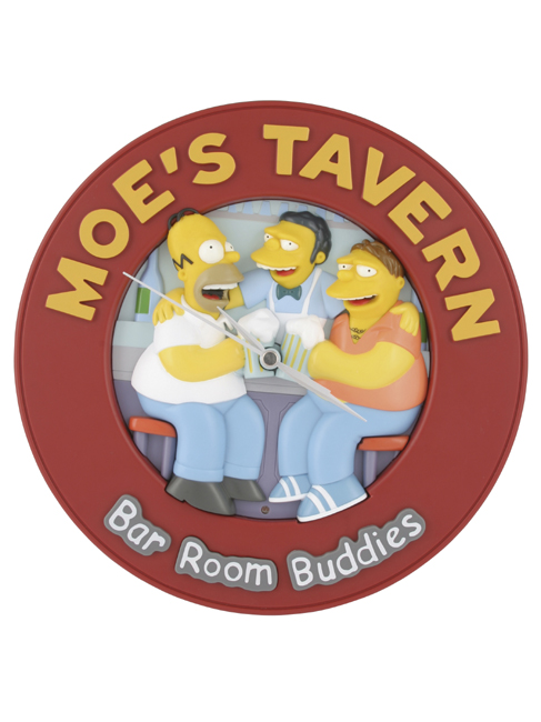 Simpsons Moeand#39;s Tavern Talking Wall Clock