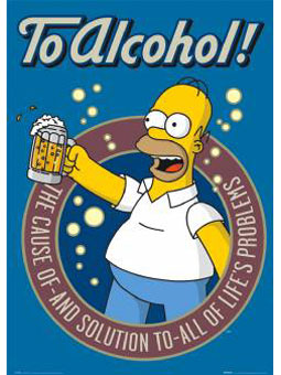 Simpsons Poster `omer To Alcohol`Design Maxi FP1259