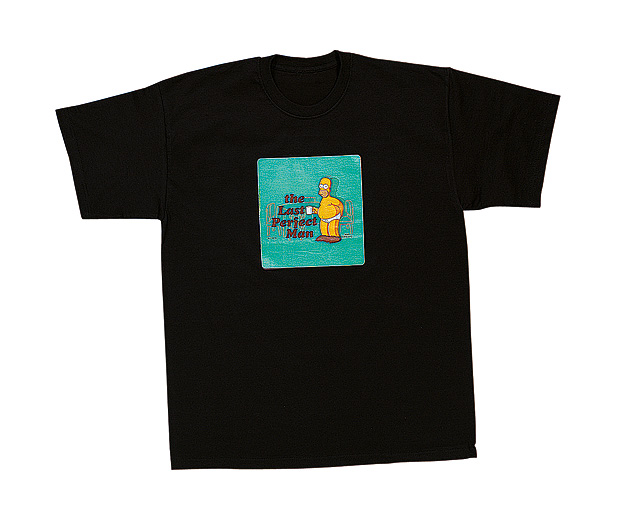 simpsons T-shirt - Last Perfect Man Medium