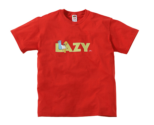 simpsons T-shirt - Lazy Homer Large