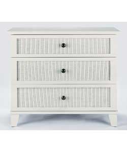 singapore 3 Drawer Chest - Ivory
