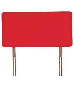 Single Cotton Headboard - Red